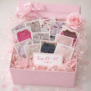 Toddler Girl Clothing Bundle 2T–4T 💕 15+ Pieces Pink Outfit Box Dresses Sets